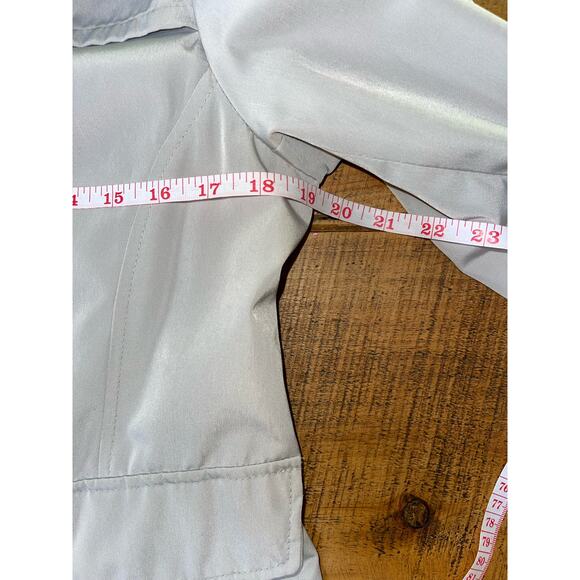 Womens Braetan Light Cream/Gray Lightweight Pockets Full Zip Jacket Size SP - Picture 7 of 9